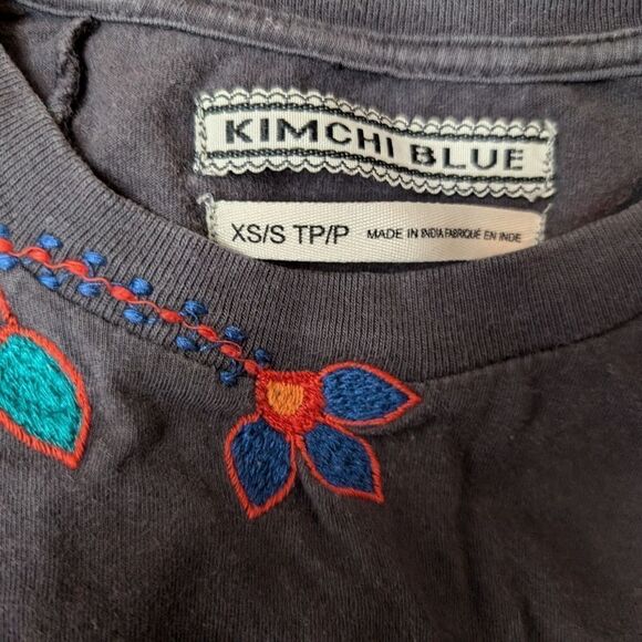 Kimchi Blue brown embroidered oversized t shirt Small - Picture 8 of 10